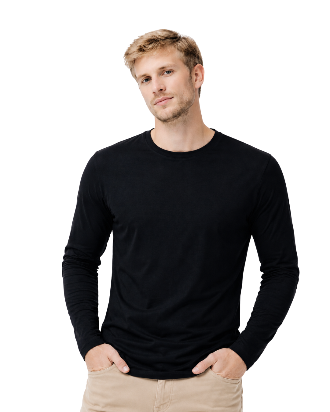 LONG SLEEVE COTTON T-SHIRT
